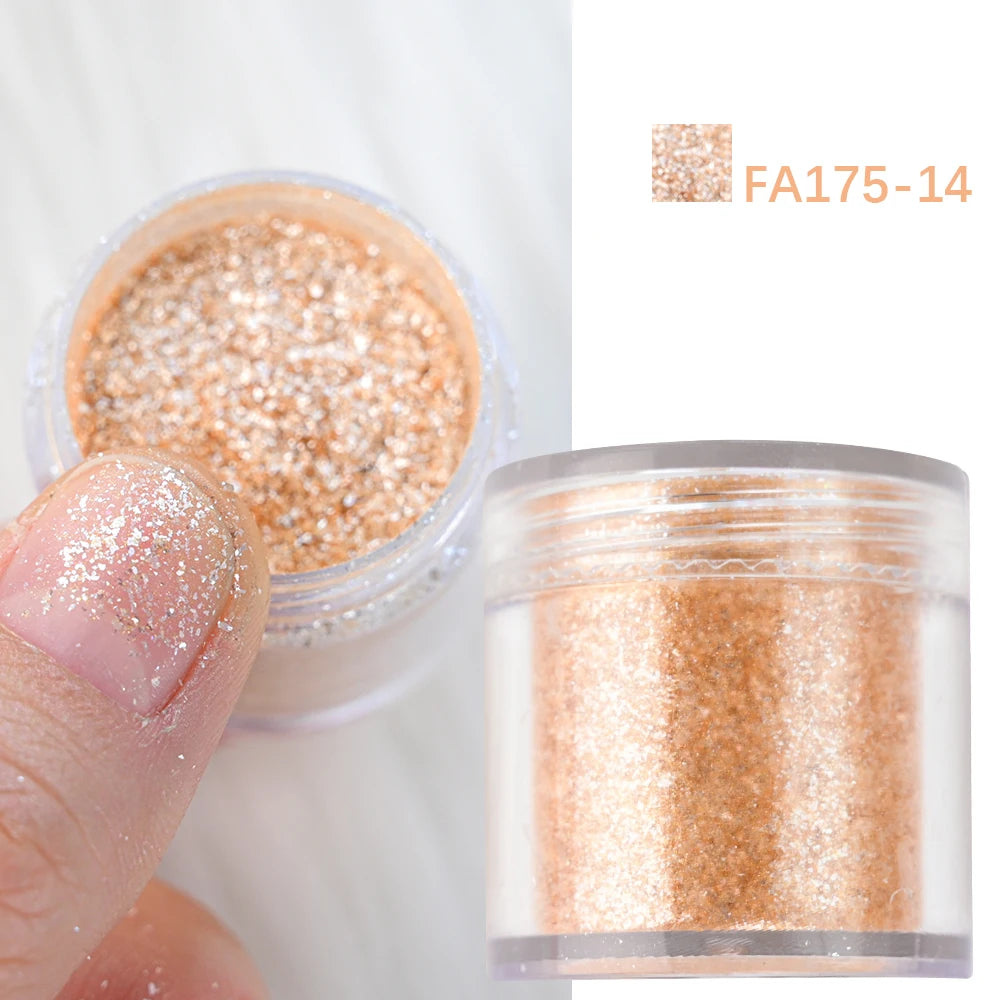 5g Laser Holographic Bulk Glitter Nail Shining Sparkly Pigment Loose Fine Glitter Reflective Gel Polish Accessories Nail Powder