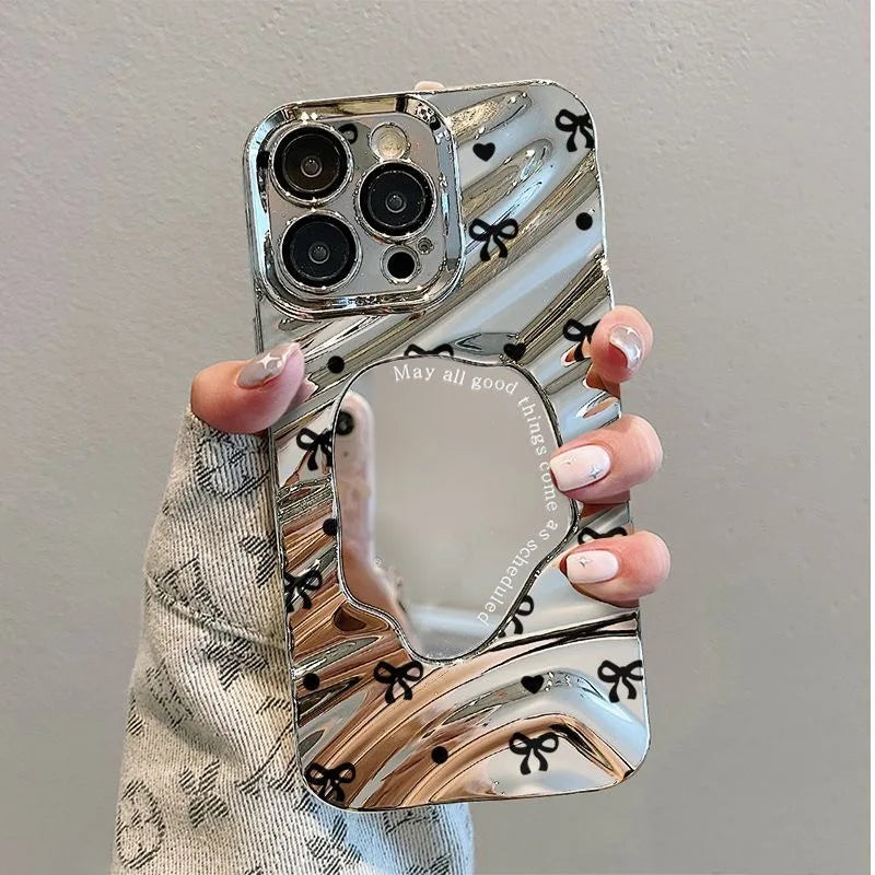 Cute Love Heart Bow Phone Case