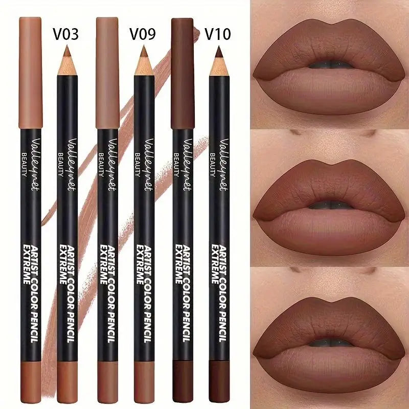3pcs/Set Lip Liner Set,Long Lasting Matte Waterproof Lipstick Lip Liner Waterproof Lip Liner Set Women Lip Cosmetics