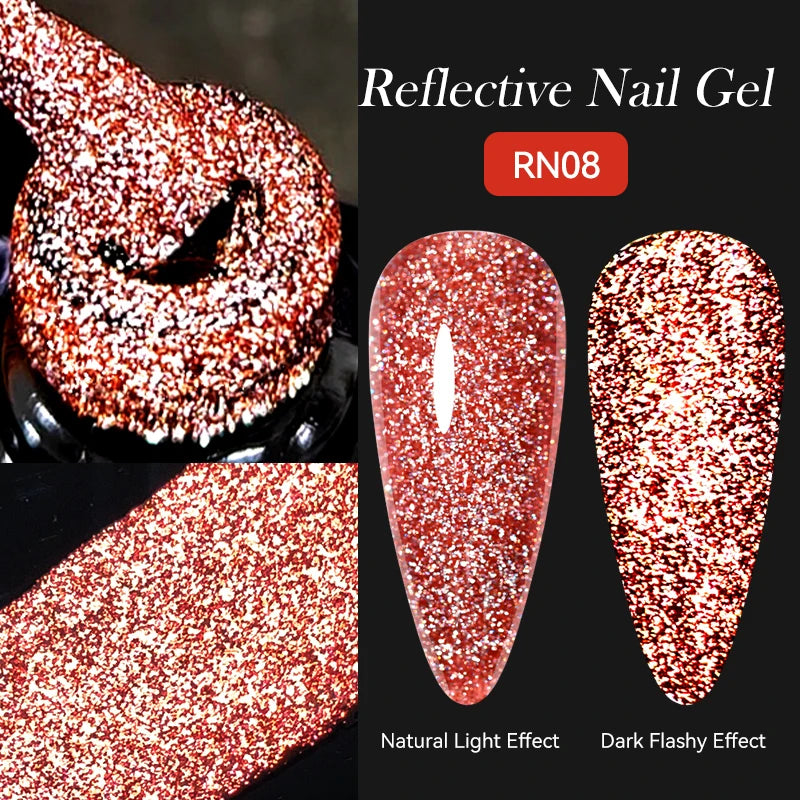 LILYCUTE 7ml Reflective Glitter Cat Magnetic Gel Nail Polish Semi permanent Soak Off UV LED Varnish Nail Supplies