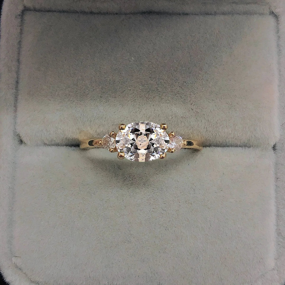 Wedding Engagement Dating Rings For Women Female Opal Gold Color Dainty Ring With Stone Fashion Y2k Jewelry Gift Wholesale R865