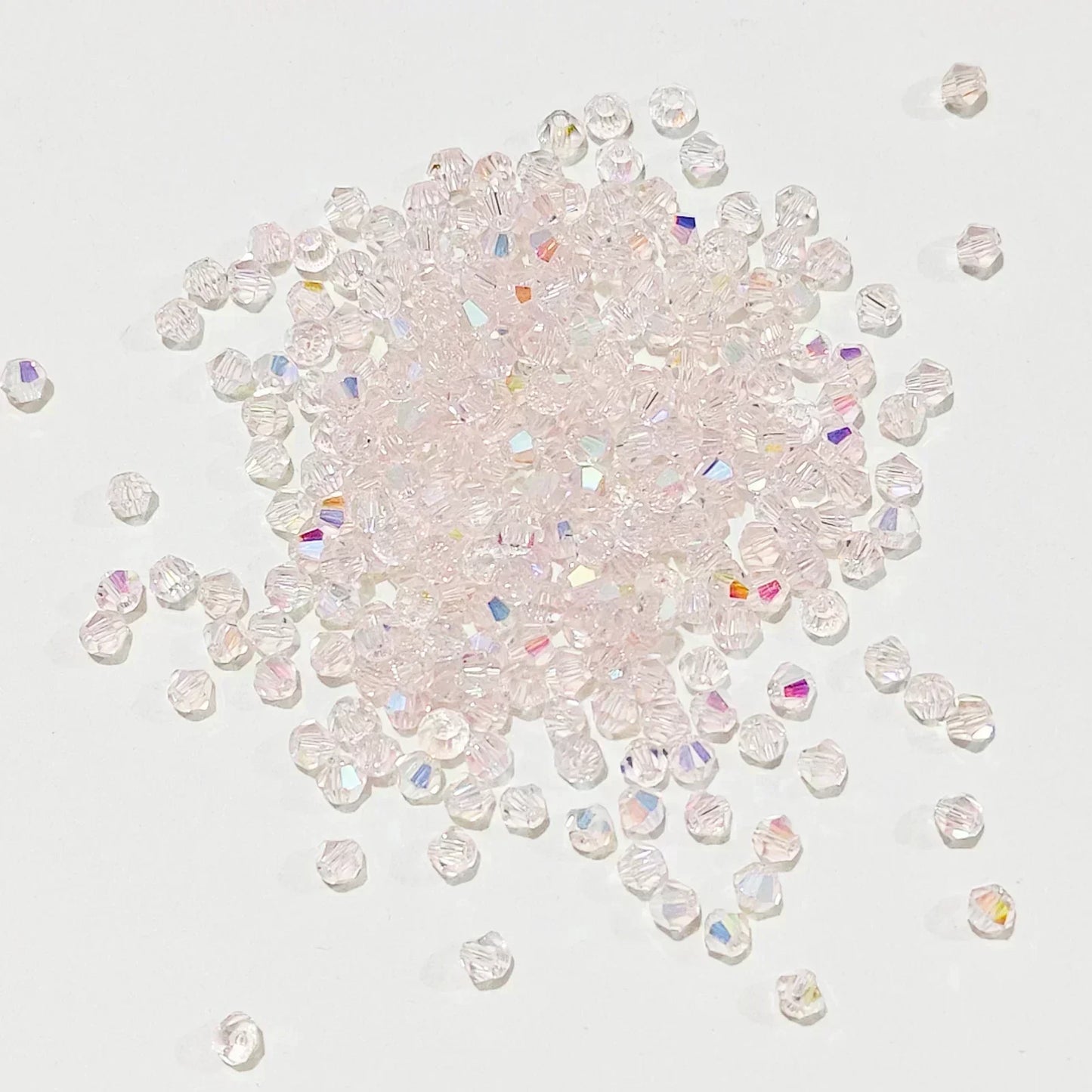 100PCS Bicone Crystal Glass Bead Colorful Loose Spacer Glass Bead for Jewelry Making DIY Necklace Earrings Bracelets Accessories