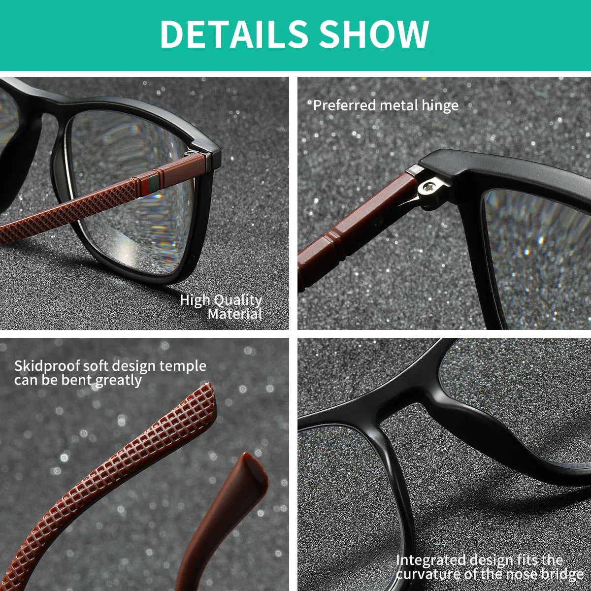 BARCUR Original Design Unisex Lightweight Reading Glasses – Classic and Comfortable Eye Protection for Men and Women Rectangle Frame