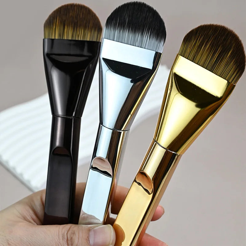1pcs Ultra Thin Foundation Brush Tongue-Shaped Seamless Concealer Flat Head Soft Hair Beauty Tools Makeup Brushes Mask Brush