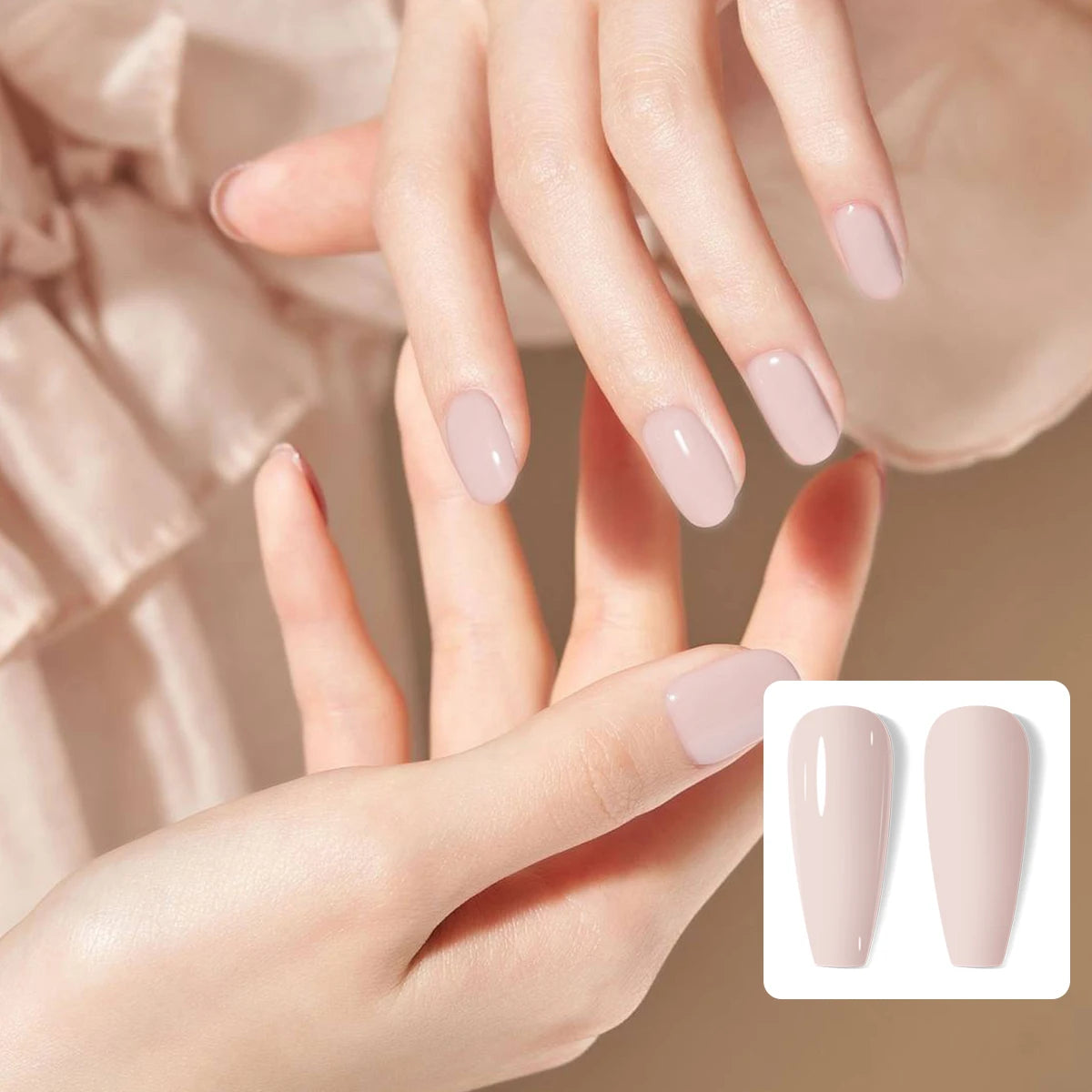 VOKY 8ML 12-piece gel nail polish set, high saturation, UV LED soaking gel, salon-level manicure at home