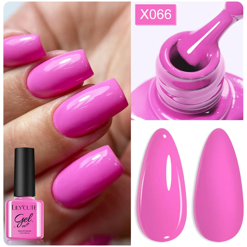 LILYCUTE 7ml Neon Reflective Nail Gel Polish Dark Flash Glitter Effect Fluorescent Gel Soak Off UV Gel Summer Nail Art Varnish