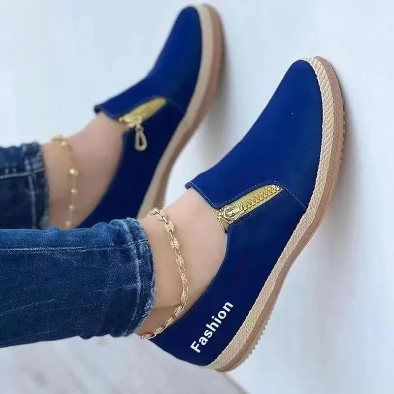Black Flats Women's Sports Shoes Spring Summer Designer Walking Casual
