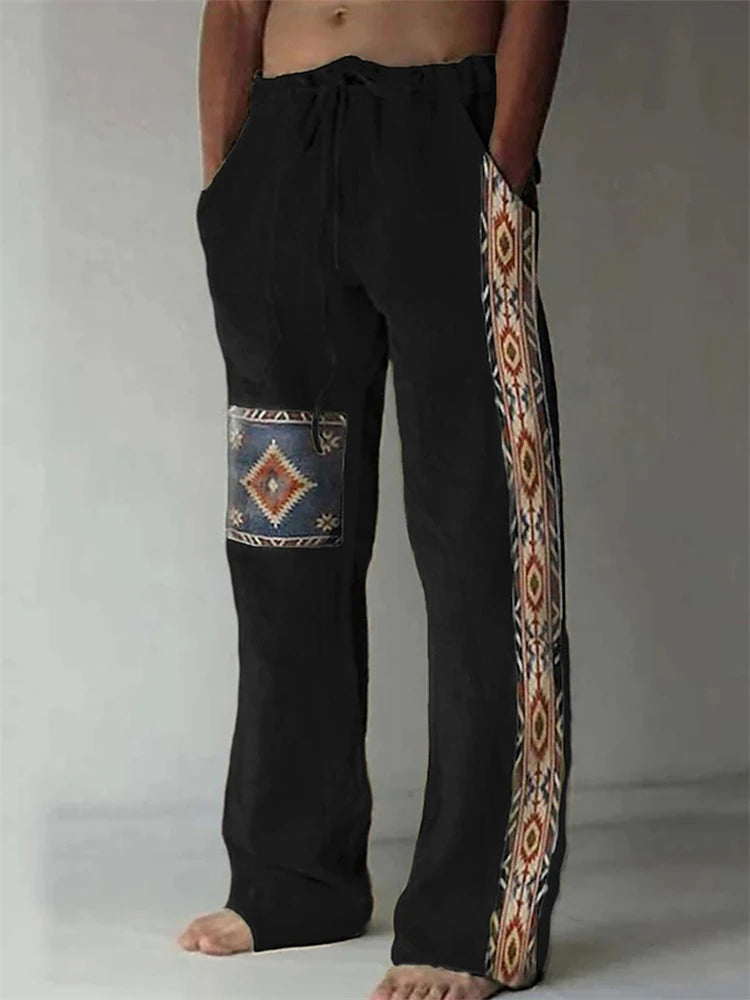 2025 Spring And Summer New Graffiti Drawstring Long Men's Sweatpants 3D Printed Beach Pants Men's Clothing Ground Casual Pants
