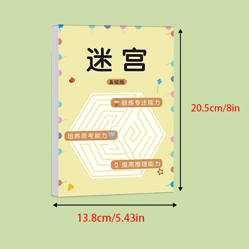 Children Maze Game Book Student Concentration Training Intellectual Development Educational Early Learning Toys Kids Gifts