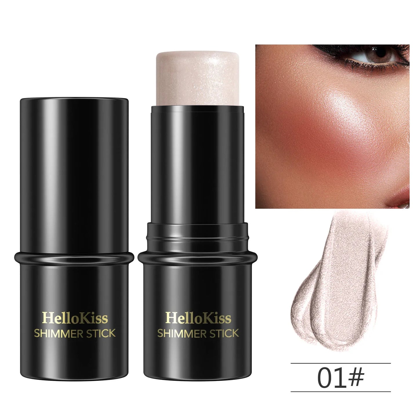 Highlighter & Bronzer Stick Gesigverhelderende Blusher Rouge Verbloemer Pen Langdurige Korrektor Neusskadu Kontoerering Skoonheidsmiddels 