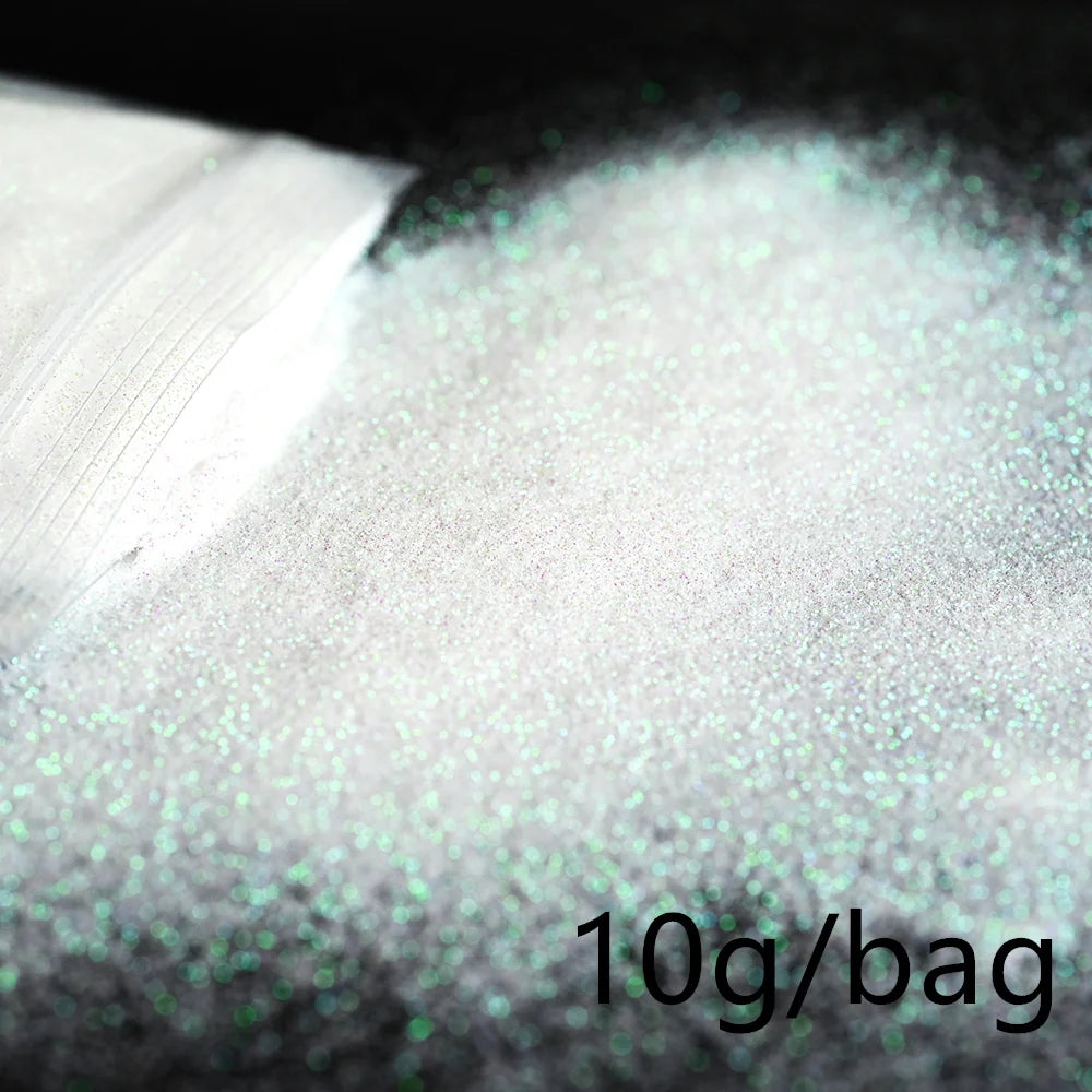 5g Laser Holographic Bulk Glitter Nail Shining Sparkly Pigment Loose Fine Glitter Reflective Gel Polish Accessories Nail Powder