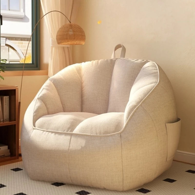 Creative Single Lazy Sofa Bean Bag Couch Bedroom Balcony Living Room Lounge Chair Detachable Washable Living Room Furniture