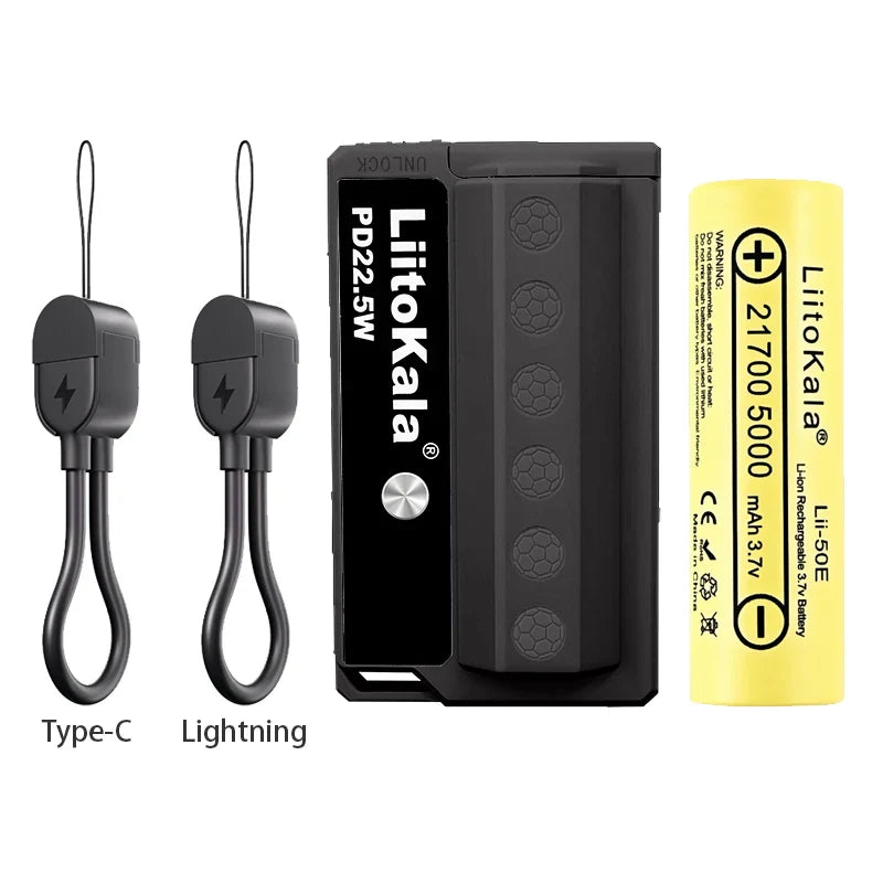 LiitoKala PB-L01 22.5W Portable Power Bank With Replaceable Battery-5