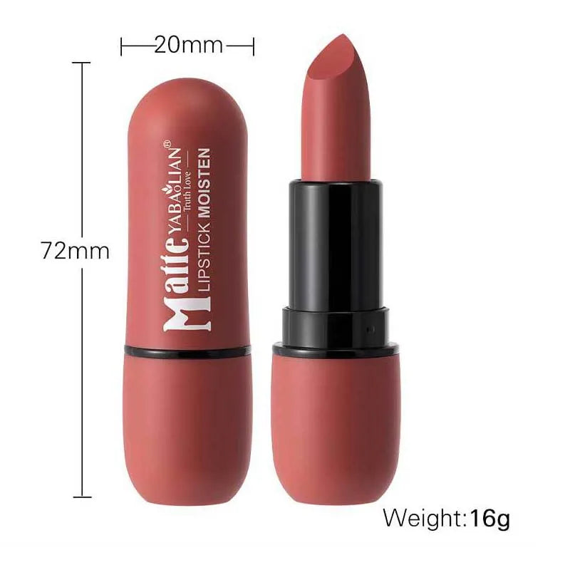 6-Color Matte Lipstick: Velvet Lip Color, Smooth, Waterproof, Long-Lasting Color Lip Makeup-1