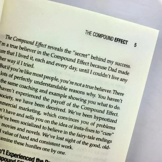 The Compound Effect By Darren Hardy Multiply Your Success One Simple Step At a Time Inspirational Novels English Book