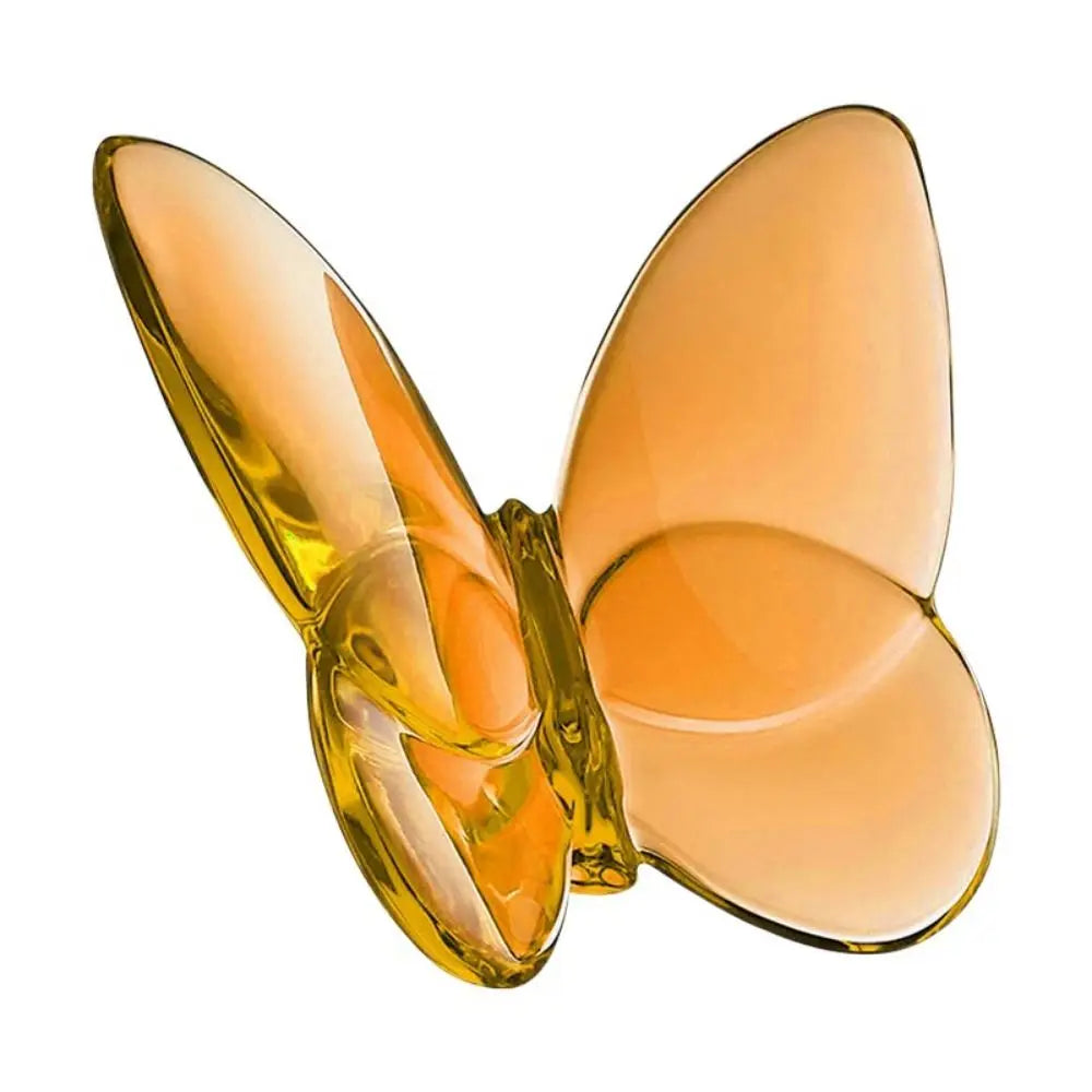 Multiple Color Crystal Butterfly Figurines Reflective Clear Crystal Glass Butterfly Ornament Vivid Super Winkling