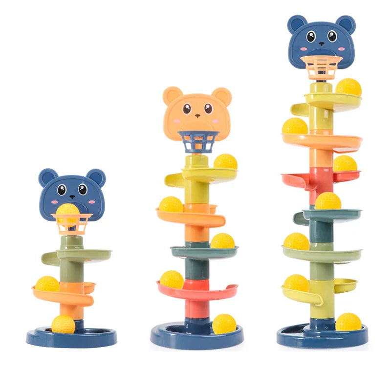 Montessori Push Pop Rolling Ball Track