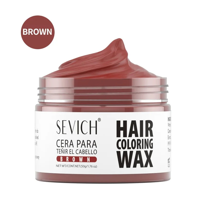 SEVICH Hair Colour Wax Temporary DIY Hair Coloring Wax One-Time Long Lasting Hair Dye Mud Cream Christmas Hair Styling Products