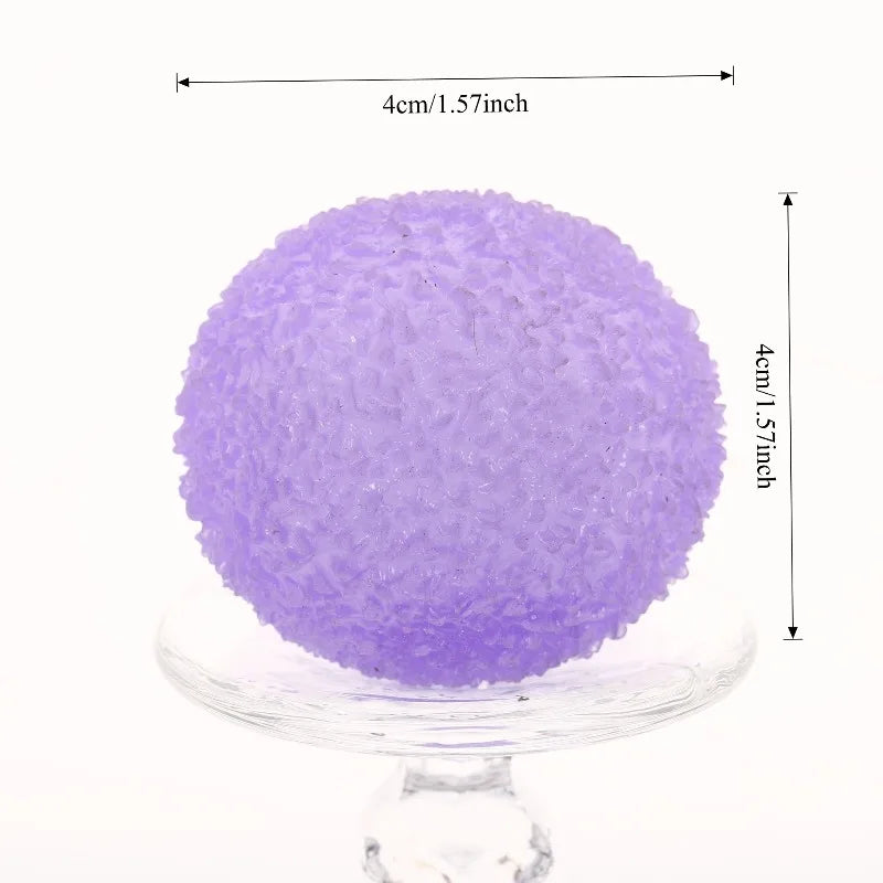Ice Ball Maltose Squishy Toy | Blue Mochi Sensory Fidget for Stress Relief