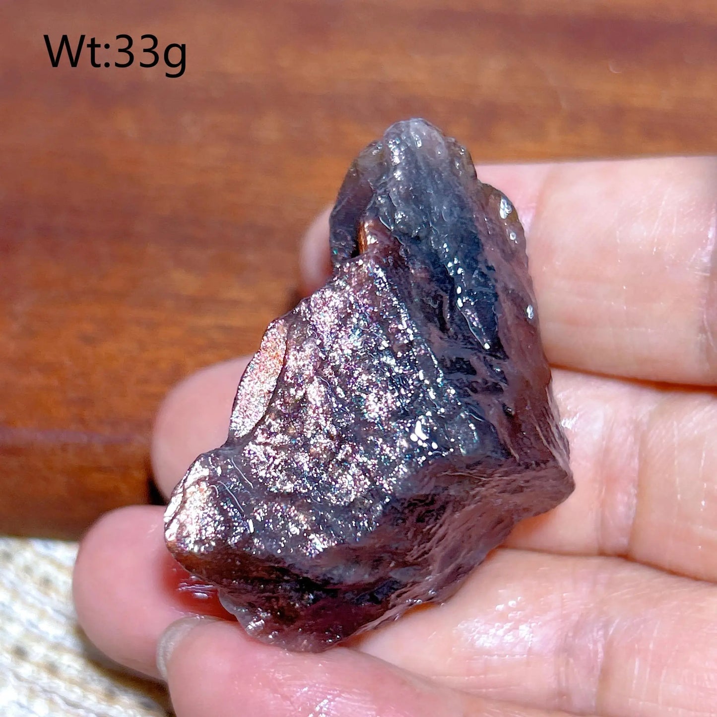 Natuurlike Kristalle Swart Galen Kristal Koper Sonsteen Rou Spesimen Reiki Reënboog Flitsende Huisversierings Minerale Energie Geskenk