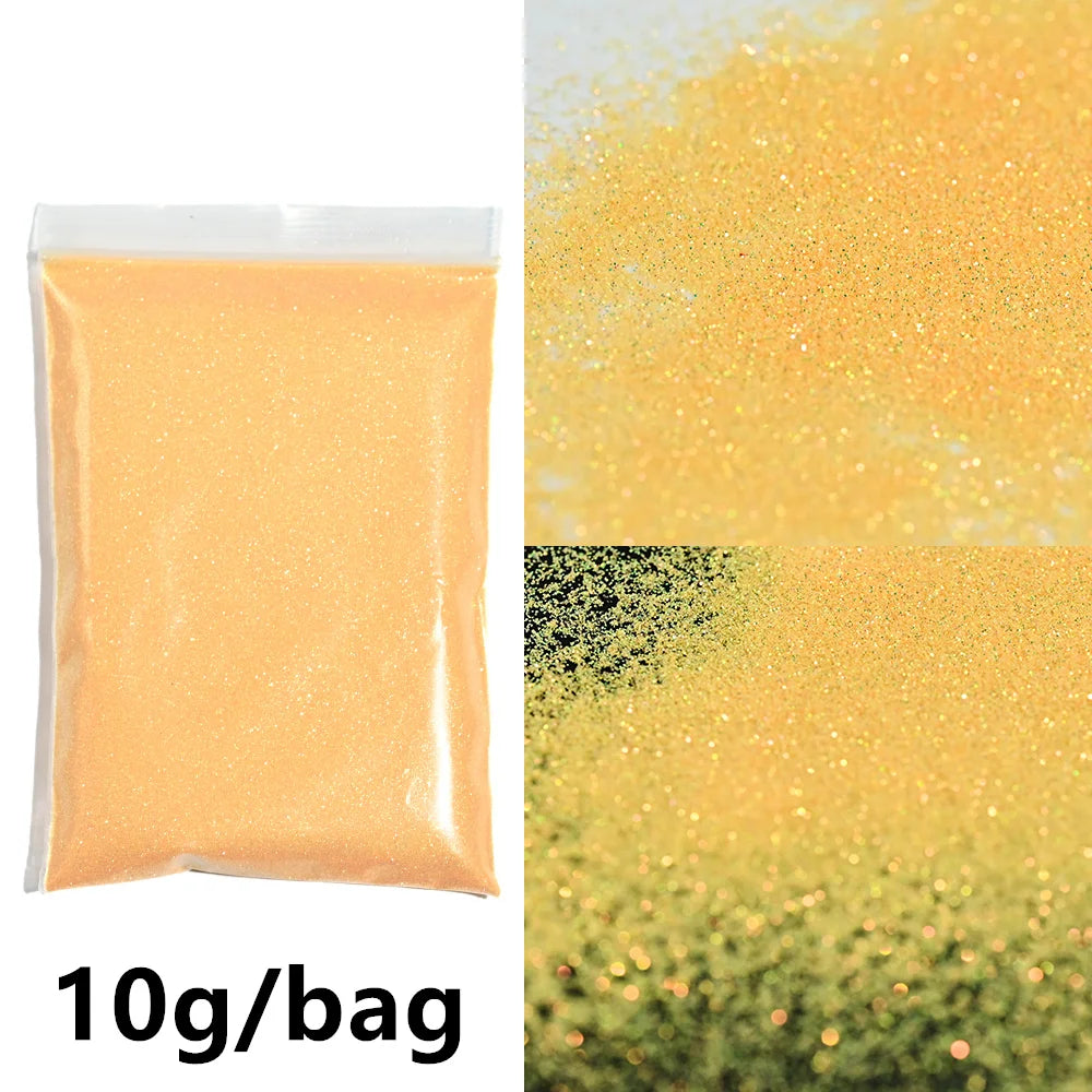 5g Laser Holographic Bulk Glitter Nail Shining Sparkly Pigment Loose Fine Glitter Reflective Gel Polish Accessories Nail Powder
