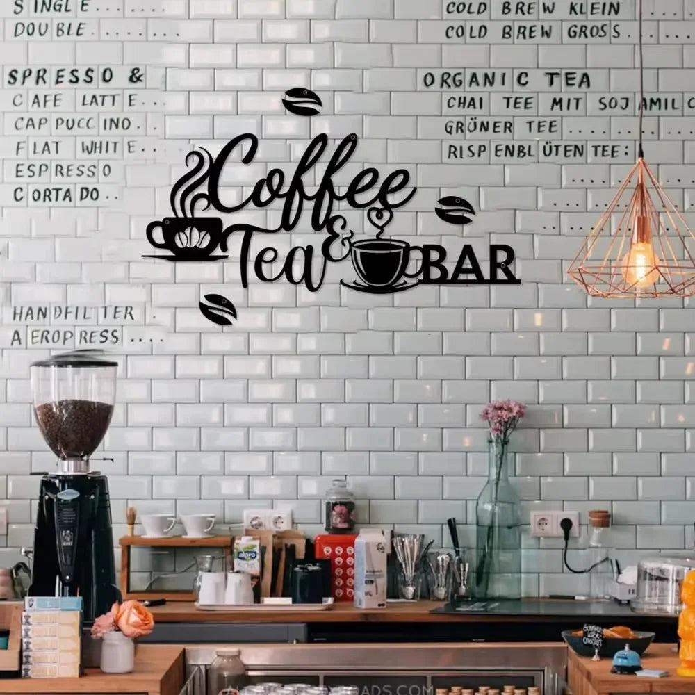 Coffee Bar Sign - Rustic Wall Art for Home Decor-4