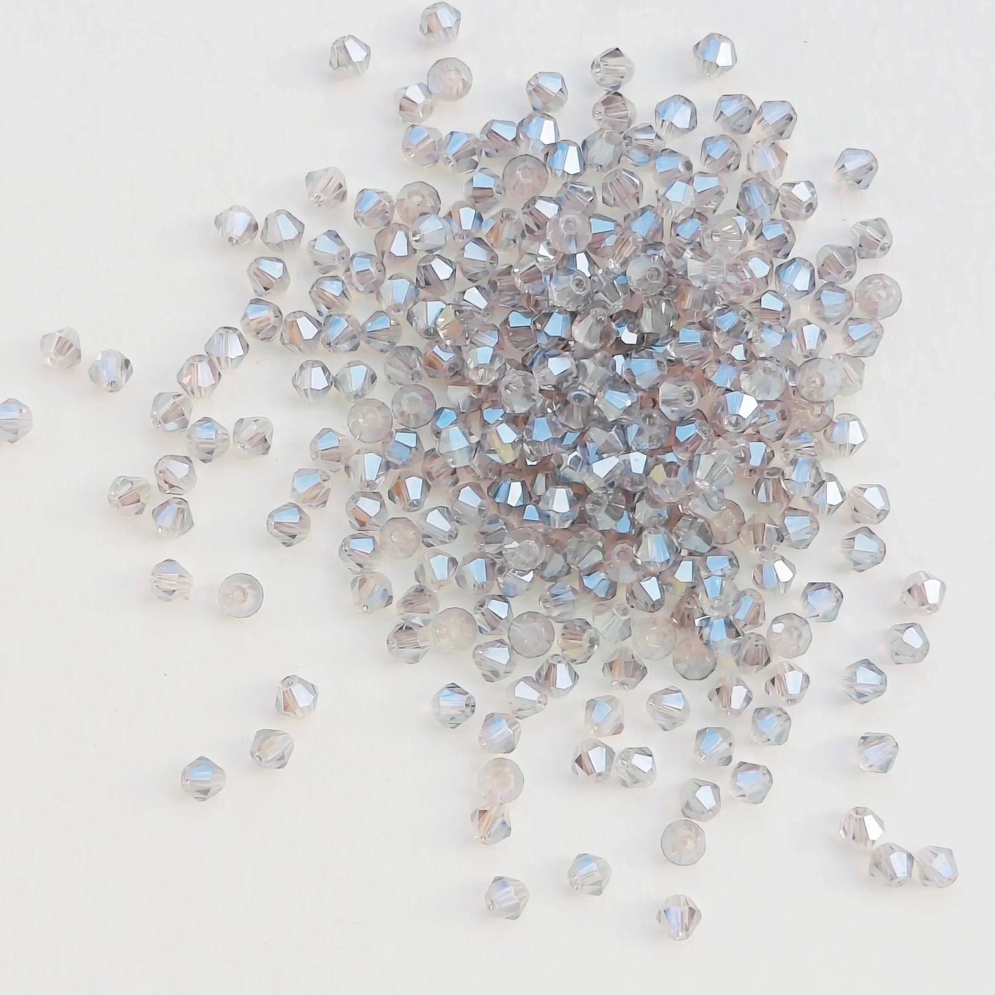 100PCS Bicone Crystal Glass Bead Colorful Loose Spacer Glass Bead for Jewelry Making DIY Necklace Earrings Bracelets Accessories