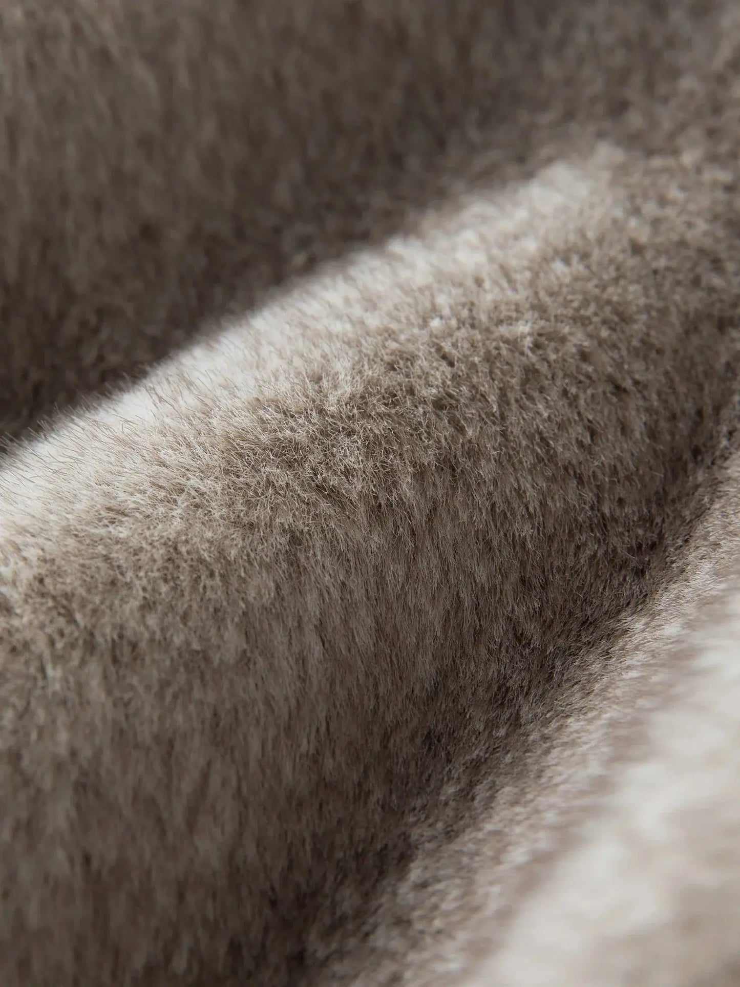 Elegant Plus Size Faux Mink Coat