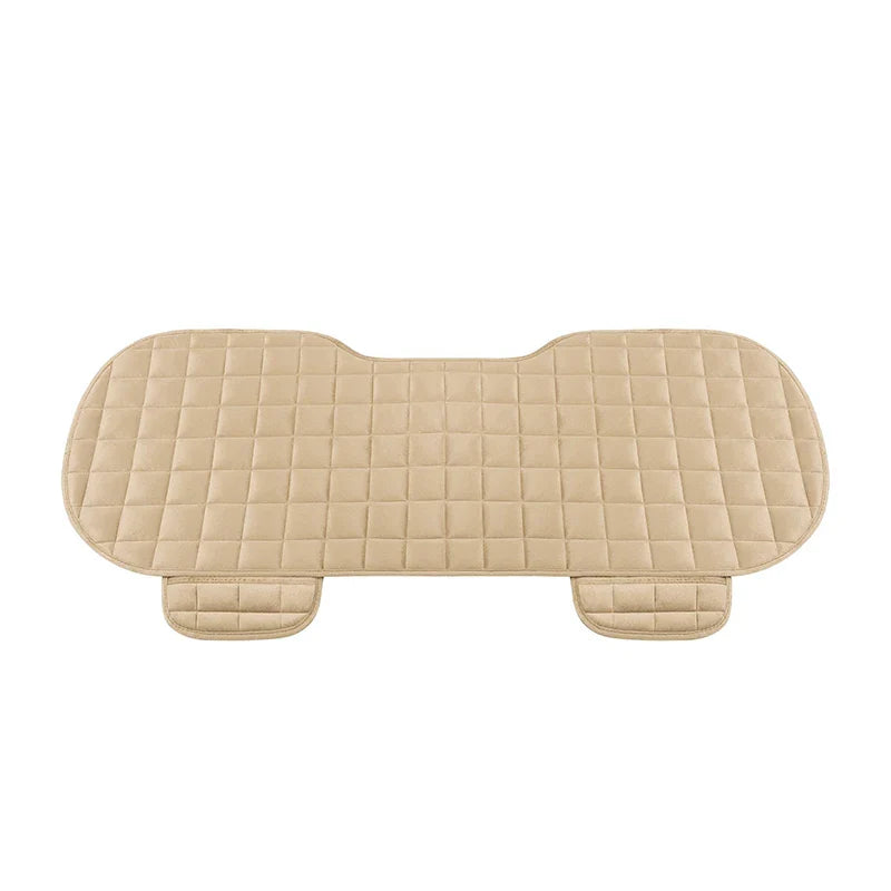 Car Seat Cover Front Rear Flocking Cloth Cushion Non Slide Winter Auto Protector Mat Pad Keep Warm Universal Fit Truck Suv Van