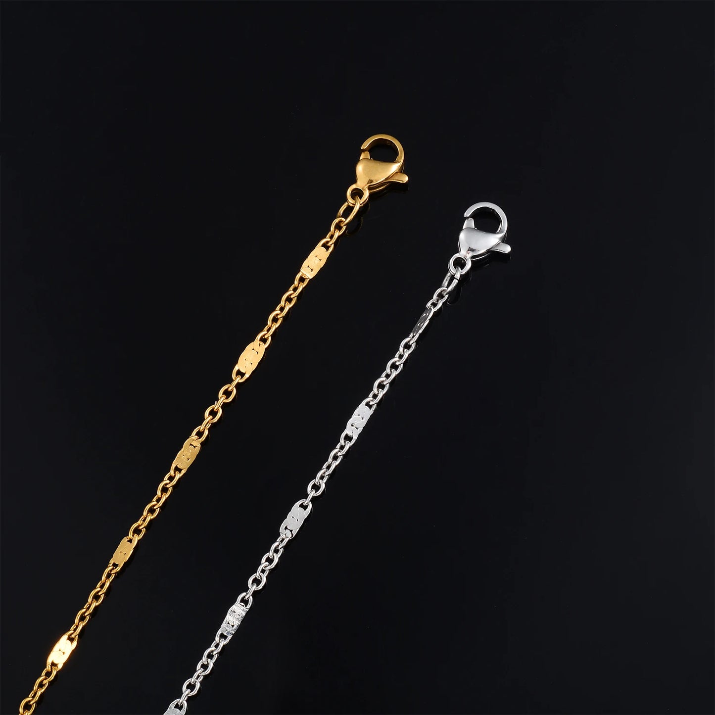 High Quality Elegance Thin Stainless Steel Bracelet No Fade Gold Plated Chain Jewelry Making Components DIY