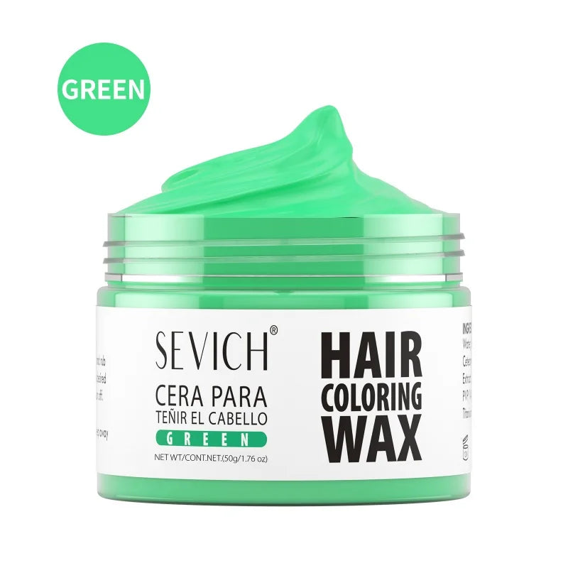 SEVICH Hair Colour Wax Temporary DIY Hair Coloring Wax One-Time Long Lasting Hair Dye Mud Cream Christmas Hair Styling Products