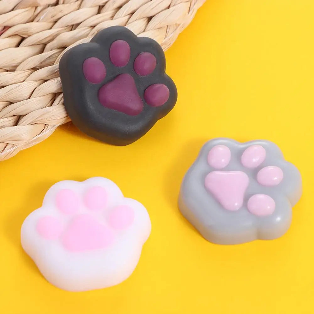 Mini Cat Paw Squeeze Toy | Silicone Pinch Decompression Toy