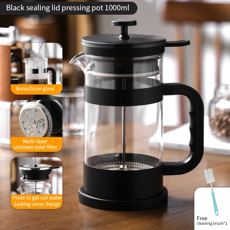 1000ml French Press Coffee Pot-5