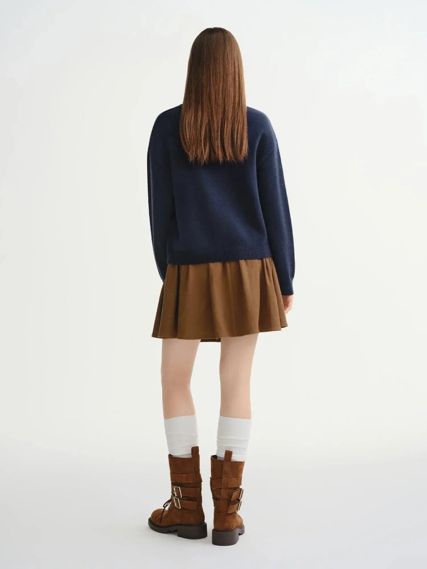 Women's Plus: Floral Knit Winter Pullover