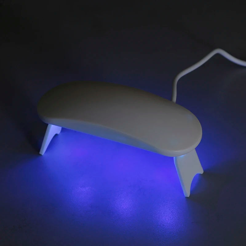 6W 80cm Mini UV LED Lamp USB Charging Gel Polish Curing Machine Nail Dryer