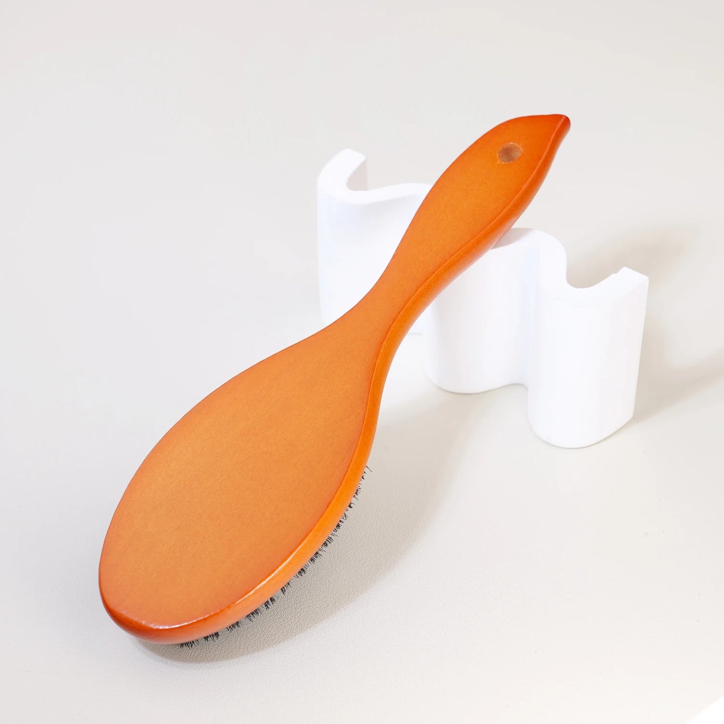 Unfold styling airbag comb, one piece wooden handle, bristle hair brush, salon hair care,Special for real hair wigs