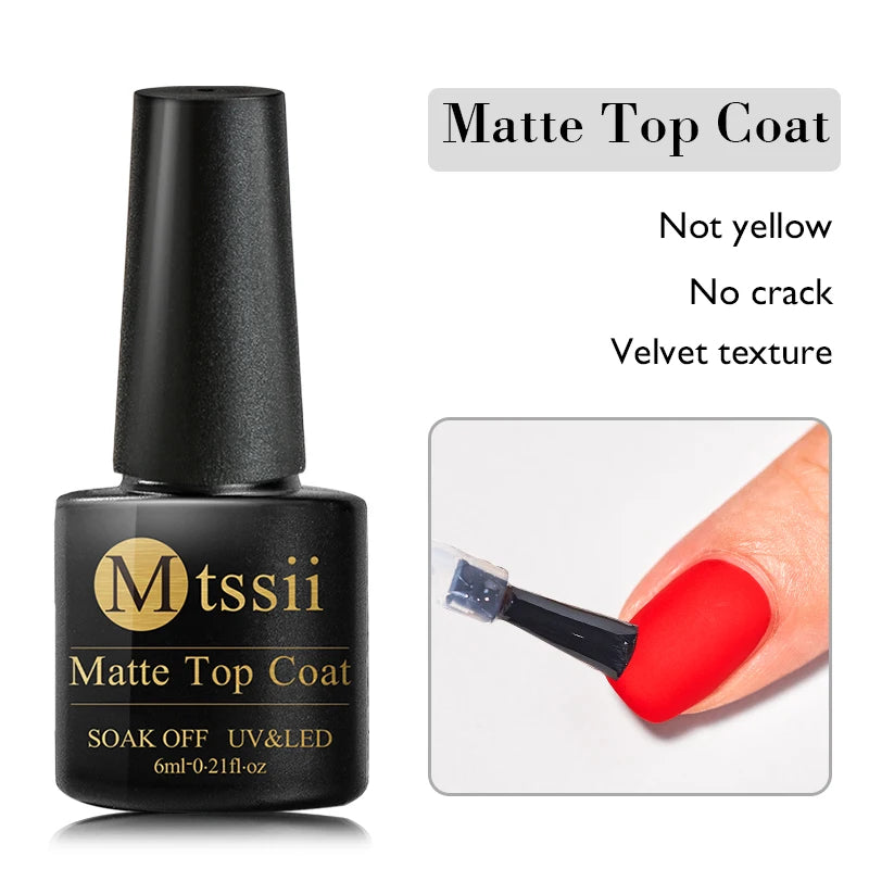Mtssii 7ml Neon Snowflake Gel Nail Polish Fluorescent Gel UV LED Semi Permanent Glitter Snow Sequins Nails Art Design Varnishes
