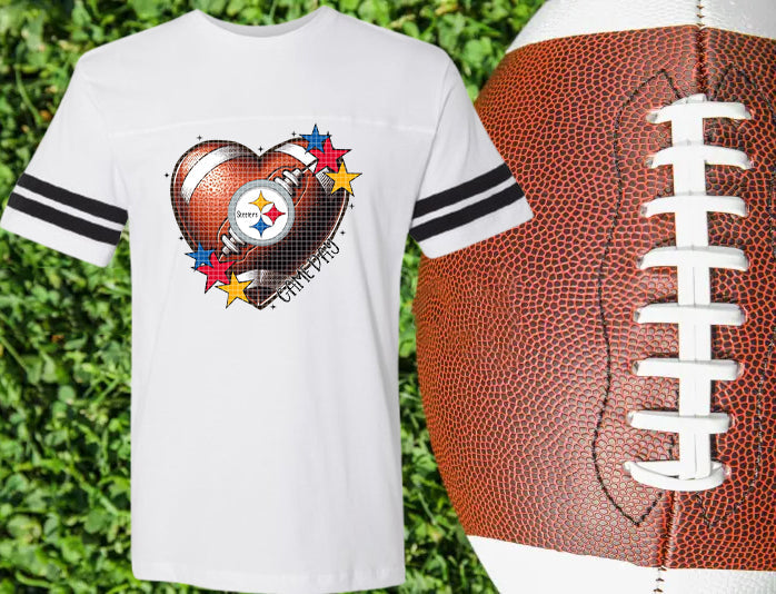 Game Day Heart Steelers Graphic Tee