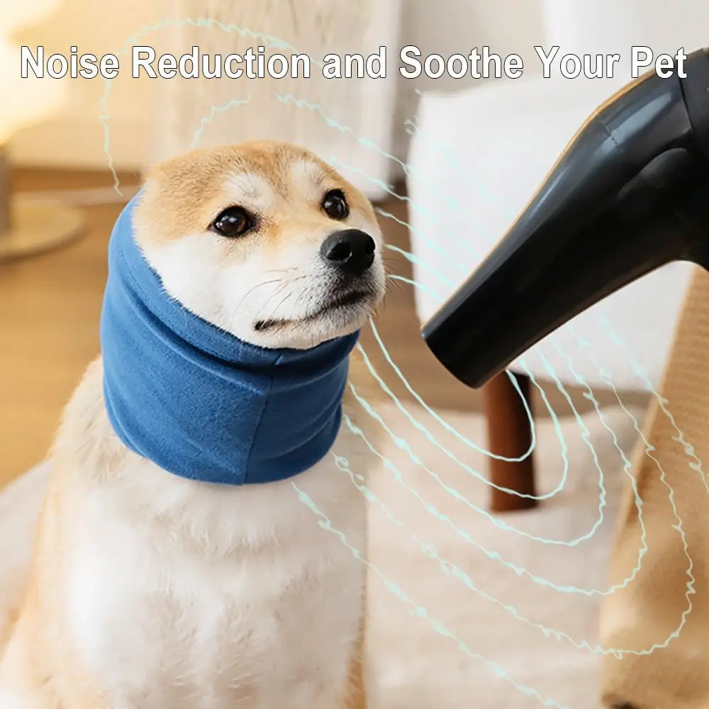 Dog Grooming Earmuffs – Soft Noise-Proof Ear Cover for Bathing & Drying