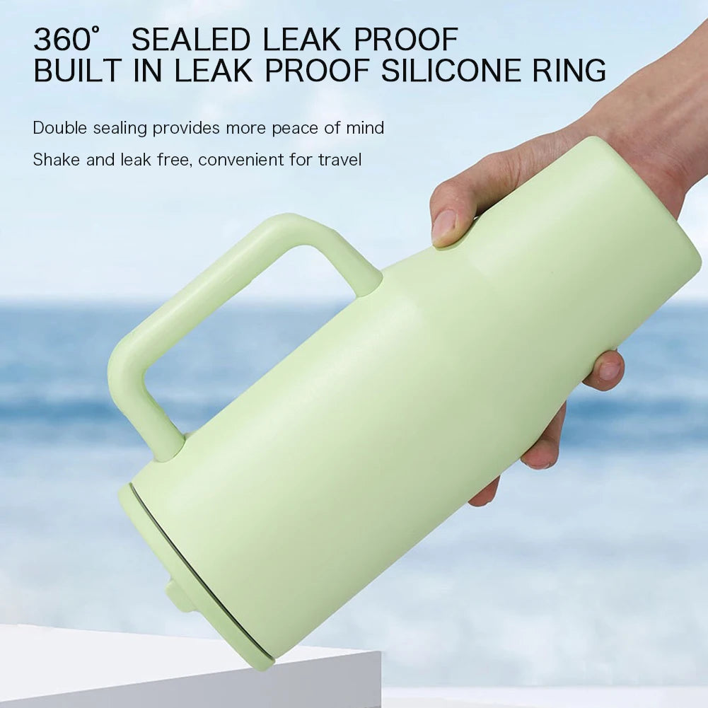Stainless Steel Water Bottle 40oz Personalized Insulation Cup With Straw Vacuum Flask Cup Insulated Bottle For Outdoor Sports