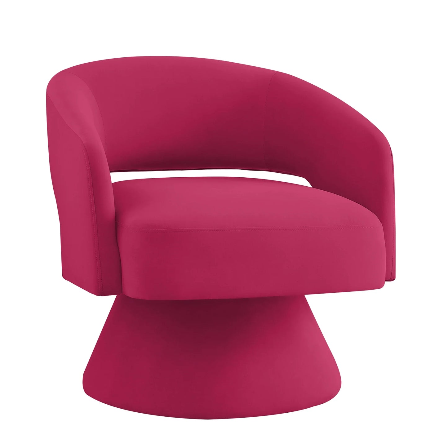 360° Comfort Swivel Upholstered Velvet Round Accent Armchair