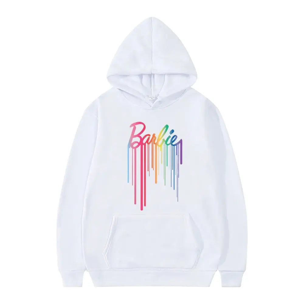 New 2024 Women's Dripping Paint Pullover Sweatshirt Spring Autumn M Size Comfortable Soft Fabric Casual Streetwear