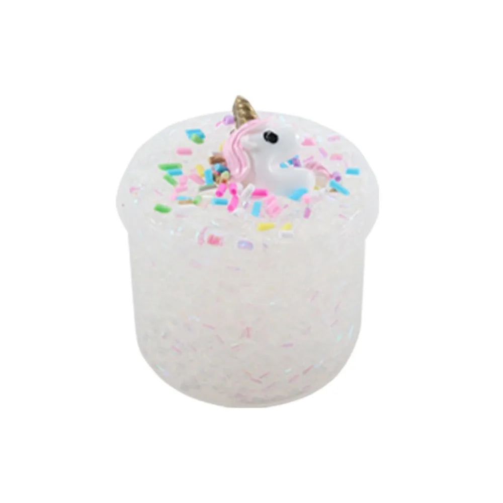 Clear 70ml Slime Kit Super Soft Non-Sticky Crystal Slime Stress Relief Party Favors Crunchy Slime for Girls Boys