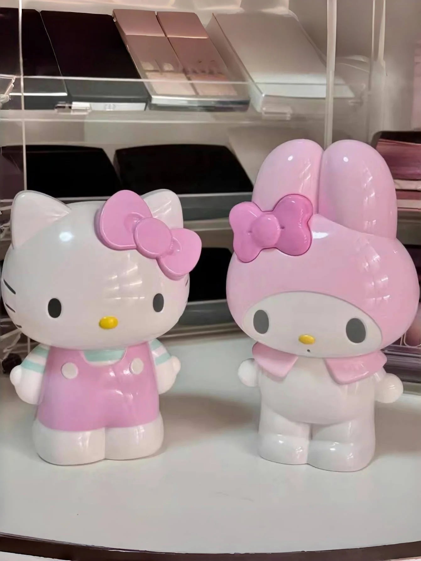 1/pcs Sanrio for hello cute kitty & for My Melody Multifunctional Storage Case - Lightweight PVC, Cartoon Desktop Organizer