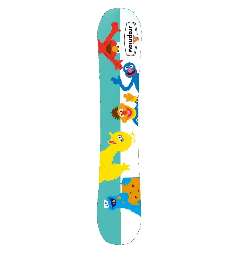 Kids' Snowboard  Poplar Wood & Fiberglass