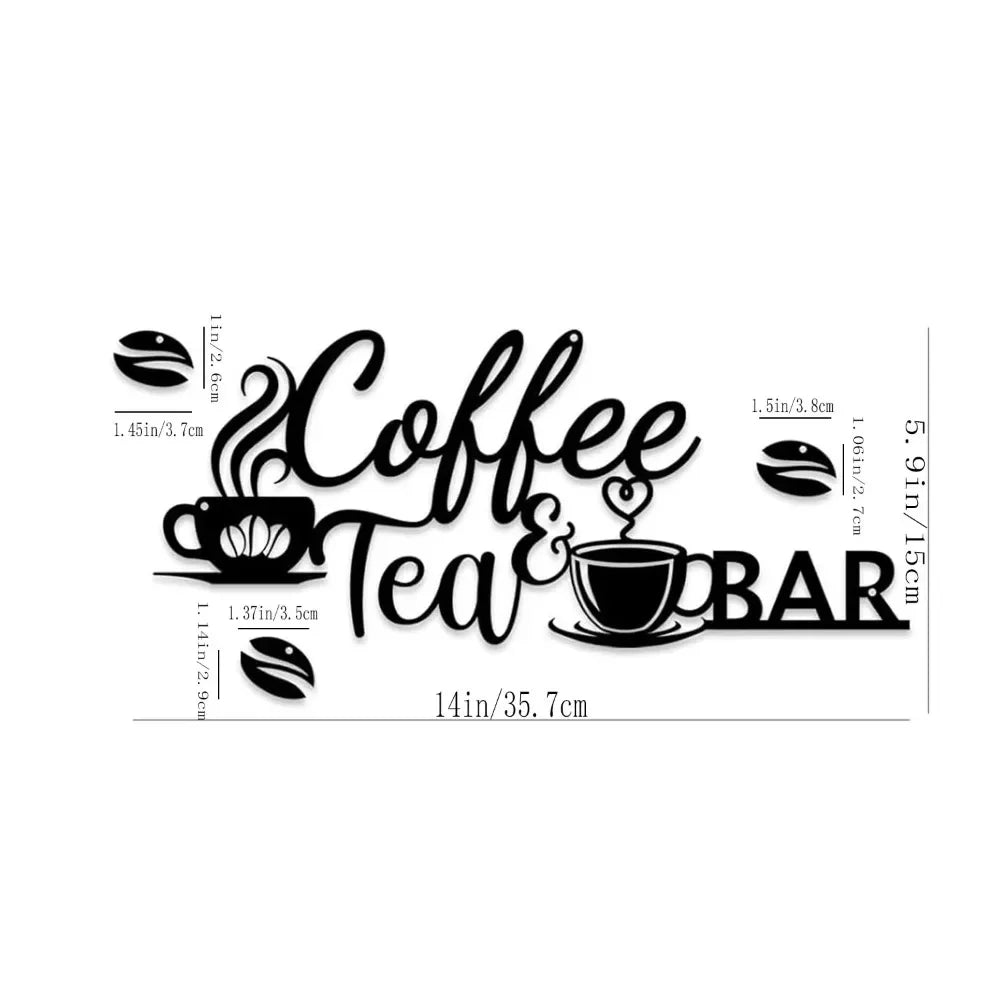 Coffee Bar Sign - Rustic Wall Art for Home Decor-1