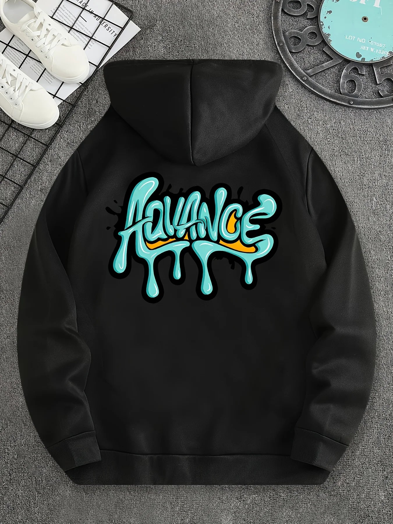 ADVANCE Graffiti Hoodie - Urban Street Style Sweatshirt