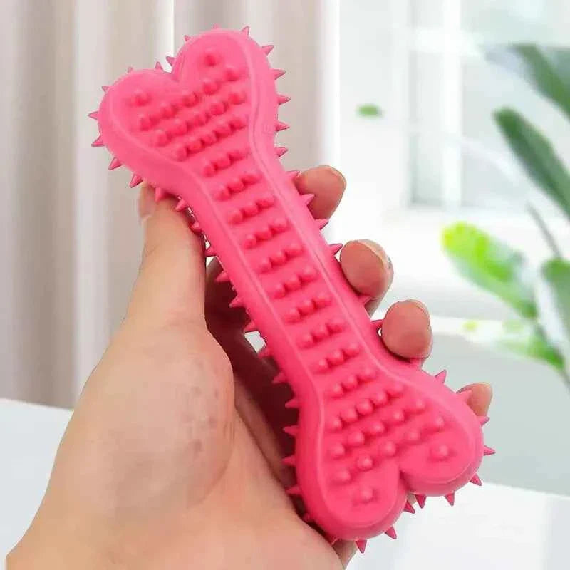 Durable Rubber Bone Chew Toys for Puppies and Teething