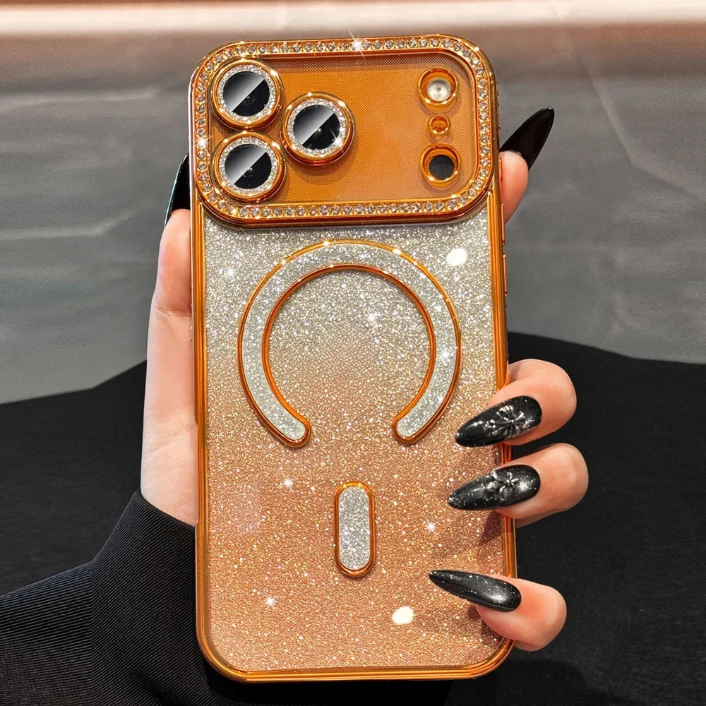Luxury Gradient Diamond Magsafe Case For iPhone