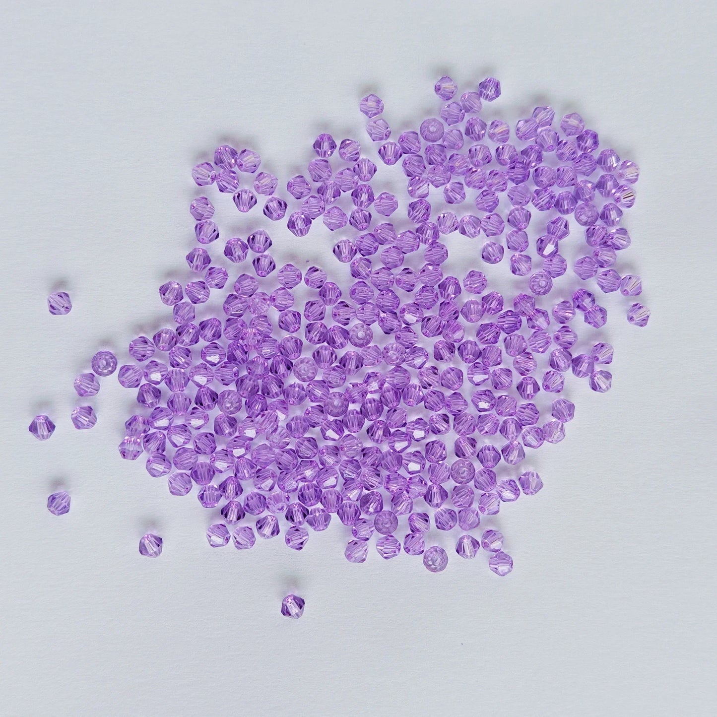 100PCS Bicone Crystal Glass Bead Colorful Loose Spacer Glass Bead for Jewelry Making DIY Necklace Earrings Bracelets Accessories